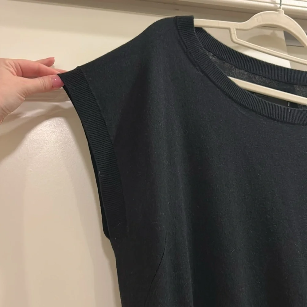 Zadig & Voltaire Deluxe Black Silk and Cashmere Dress - Picture 3 of 7